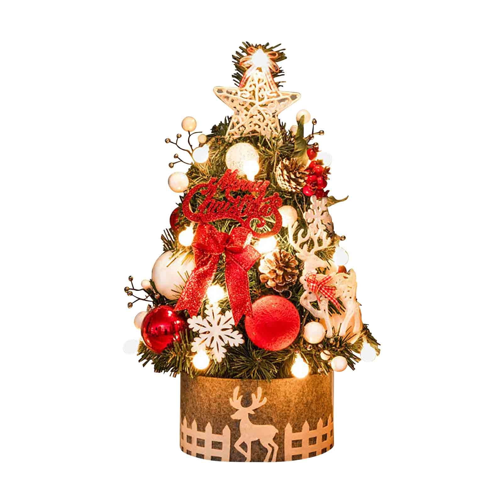 Hvmvliv Mini Christmas Tree Mini Small Little Tabletop Christmas Tree ...