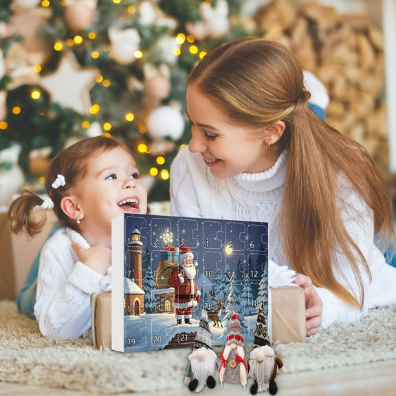 Christmas Savings! Caoblia Advent Calendar 2024 Collectible Gnome Plush Doll Toy 24 Days Xmas Advent Calendar with 3Pcs Gnome Doll Style for Boys Girls Adult Christmas Gifts, Christmas Decorations