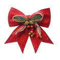 thumbnail image 1 of Christmas Savings! Caoblia Christmas Bows with Pine Cones 14x16" Large Ribbon Bows for Indoor Xmas Trees Stairs Window Terraces Holiday Party Gift Box Decor Supplies, Christmas Decorations, 1 of 2