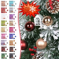 Christmas Savings! Caoblia Christmas Ball Ornaments 24Pcs Electroplate Plastic Shatterproof Christmas Balls for Holiday Xmas Tree, Wedding, Party Decor, Christmas Decorations (1.6")