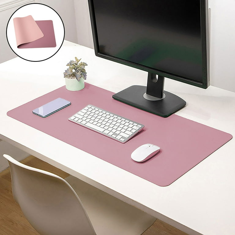 Christmas Savings Clearance Cbcbtwo Desk Mat Mouse Pad Large Table Desk Protector Pad Writing Pad Double Size PU Leather Non Slip Waterproof Desk