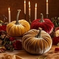 thumbnail image 1 of Christmas Savings Clearance!   3 set of  Pumpkin Decor, 6 inch Halloween Fall Decor Artificial Pumpkin Pillow, Fabric Pumpkins for Thanksgiving Halloween Home Decor Gift on Clearance, 1 of 5