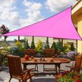 thumbnail image 1 of Christmas Savings Clearance! Cbcbtwo Sun Shade Sail, 13' x 13' x 13' Triangle Canopy Sun Shade Sail, UV Block Pink Sunshade for Patio Backyard Lawn Garden Swimming Pools Outdoor Activities, 1 of 6