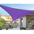 thumbnail image 1 of Christmas Savings Clearance! Cbcbtwo Sun Shade Sail, 6'6" x 6'6" x 6'6" Triangle Canopy Sun Shade Sail, UV Block Purple Sunshade for Patio Backyard Lawn Garden Swimming Pools Outdoor Activities, 1 of 7