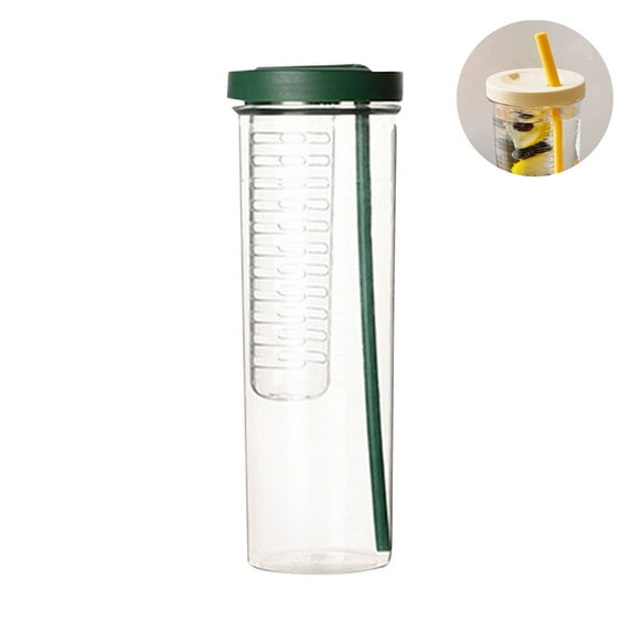 Christmas SAVlNGS C1earance! Cbcbtwo Water Bottles, 24oz BPA Free Drinking Water Bottle with Filter and Straw, Transparent Leak Proof Portable, for College School Supplies Travel Gym