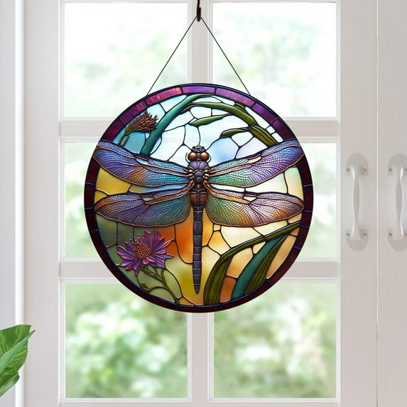 Christmas Savings Clearance! FELTREE Hanging Wreath, Colorful Circular Wall Decoration, Window Decoration, Festival Decorations, 16 * 16* 0.4cm