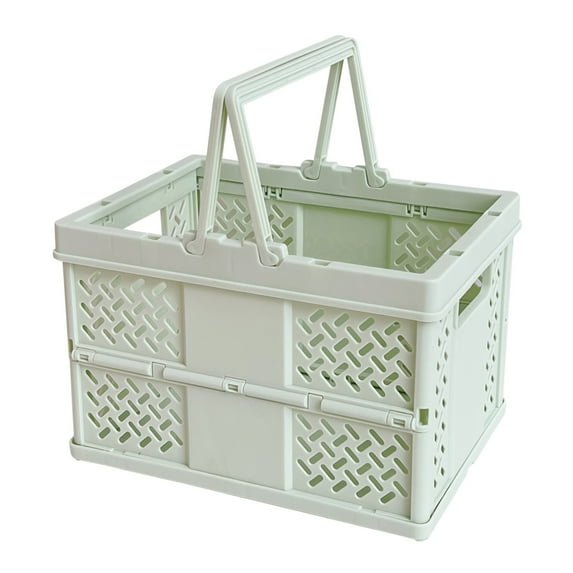 Christmas Savings Clearance! FELTREE Outdoor Picnic Basket Supermarket Shopping Basket Spring Outing Vegetable Basket Portable Carry Basket Vegetable and Fruit Basket Folding Storage Basket