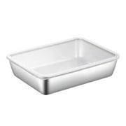 Christmas Savings Clearance! FELTREE Stainless Steel Food Preparation Box Refrigerator Preservation Box Sub Hot Pot Side Dish Box Rectangular Outdoor Cooking Picnic Box