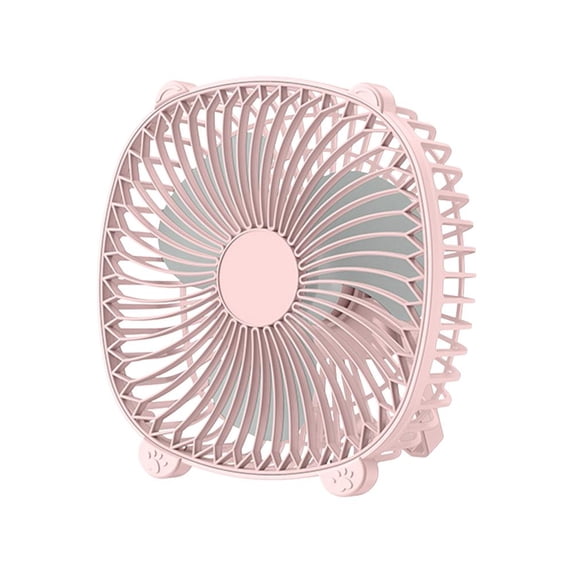 Summer Savings! Outoloxit Desktop Fan, lightweight Dormitory Portable Silent Small Fan USB Multifunctional Fan, Summer Gift, Pink