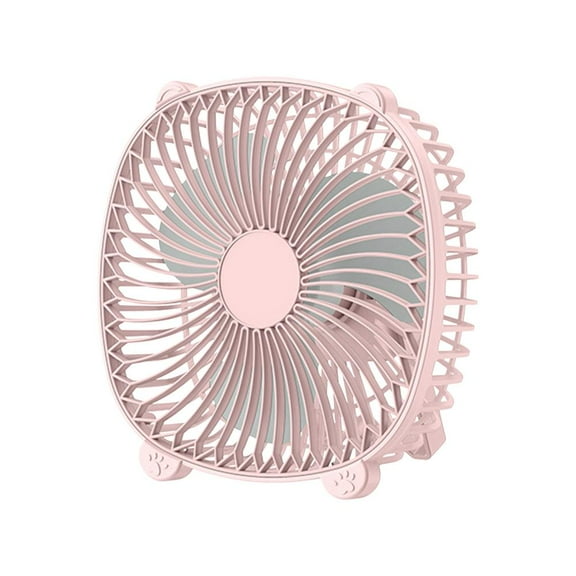 Summer Savings! Outoloxit Desktop Fan, lightweight Dormitory Portable Silent Small Fan USB Multifunctional Fan, Summer Gift, Pink