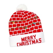 Christmas Savings! Dvkptbk Knitted Christmas Hats Colorful Luminous Knitted Hats High-end Christmas Hats for The Elderly