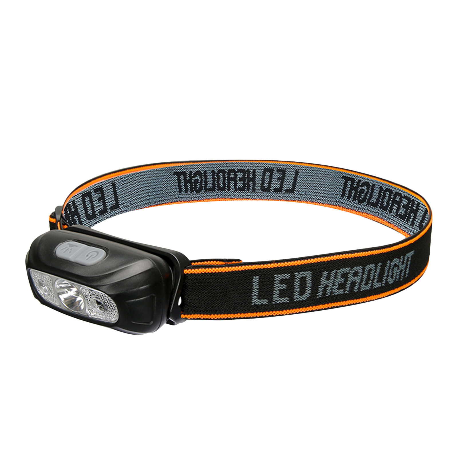 Queenrain Ultra-Light Rechargeable Headlamp – 9900 Lumens LED Headlight With 4 Modes, IP46 Waterproof, 18650 Battery Included (Orange)