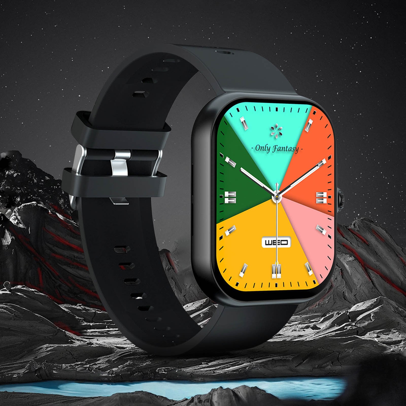 QTOCIO Smart Watch New High definition Large Screen Bluetooth Music Call Push Smartwatch