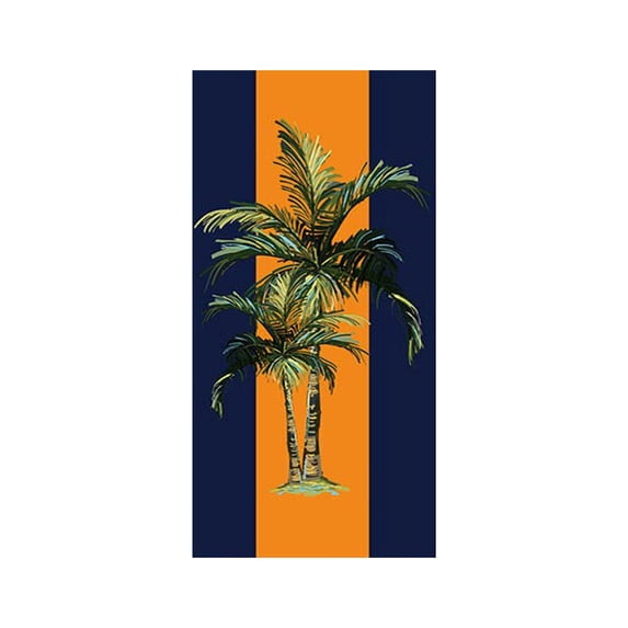 Christmas Savings! SHENGXINY Beach Towels Beach Towel For Kids Super Absorbent Quick Dry Microfiber Beach Towel 24x 48'' Soft Sand Free Cute Beach Pool Swim Bath Travel Picnic Camping Towel Orange