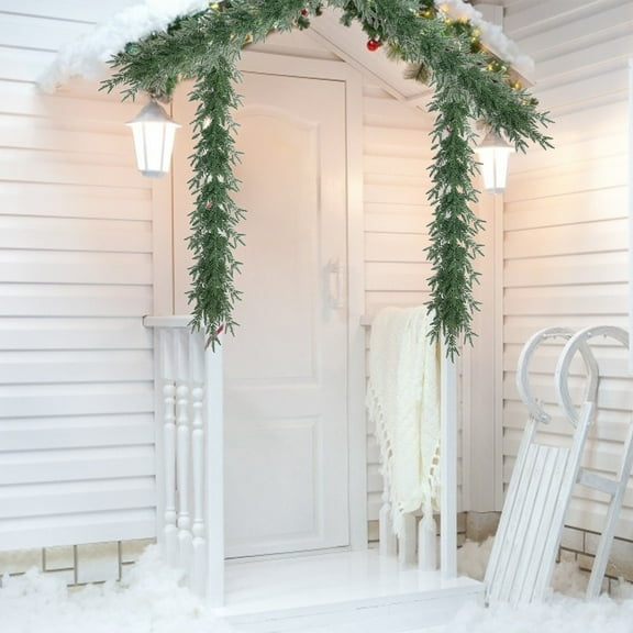 asxite Christmas Garland,Artificial Five Forked Tail Decoration 47.43Inch Realistic Garland For Holiday Christmas and Winter Season