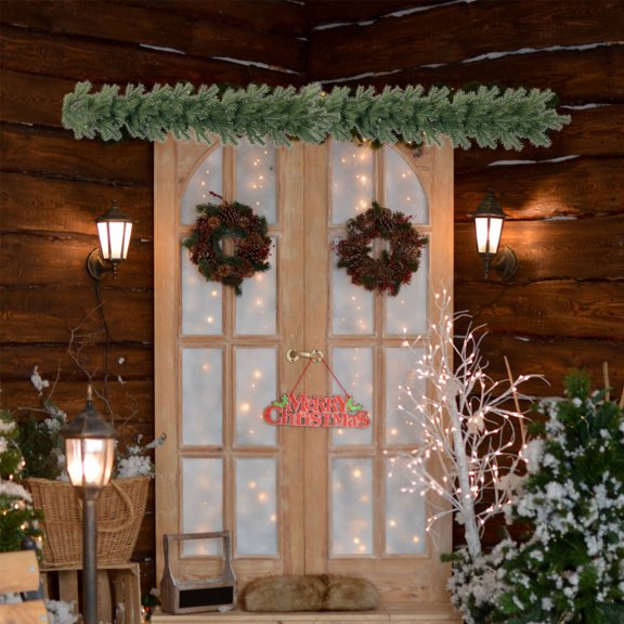 asxite Christmas Garland,Artificial Five Forked Tail Decoration 47.43Inch Realistic Garland For Holiday Christmas and Winter Season