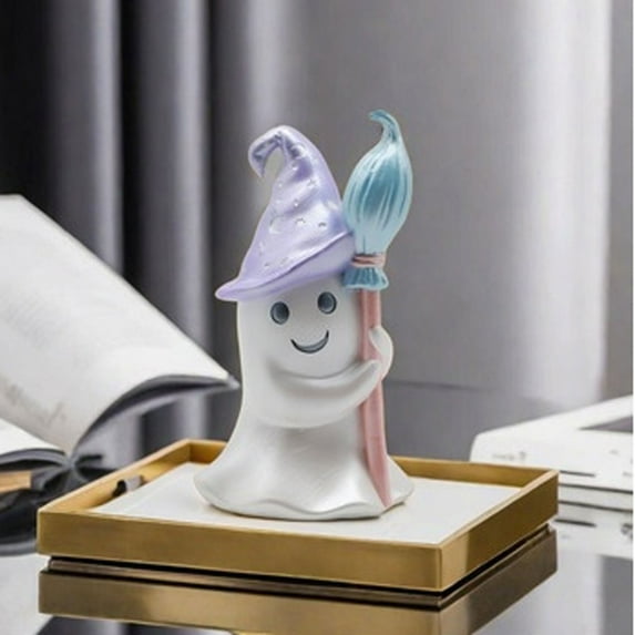 Christmas Savings asxite Halloween Decorations,Halloween Ghost Ornament Holiday Garden Decoration Home Living Room Resin Crafts Ghost Festival Vibes