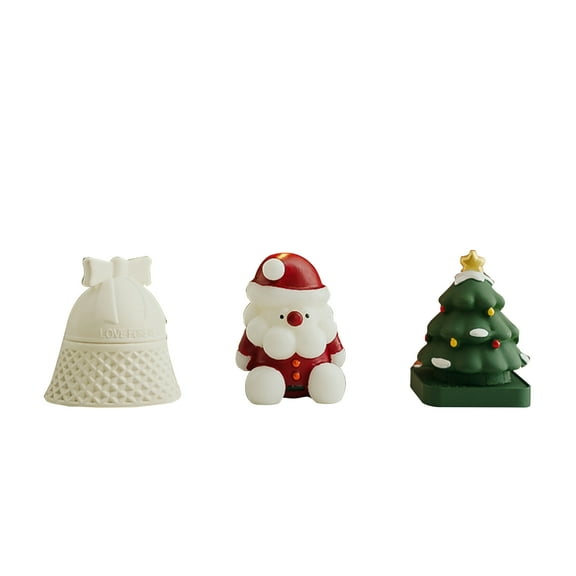 Christmas Scented Candle Gift Set 3-Piece Holiday Aromatherapy Candle Box Handmade Wax Candles with Gift Packaging Festive Home Decor & Gift for Friends
