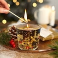 thumbnail image 1 of Christmas Scented Candle Glass Jar with Light Sensor Heat Reactive Wax Xmas Tree London Street Designs for Winter Kitchen Cabinet Christmas Table Home Holiday Gifts, 1 of 4