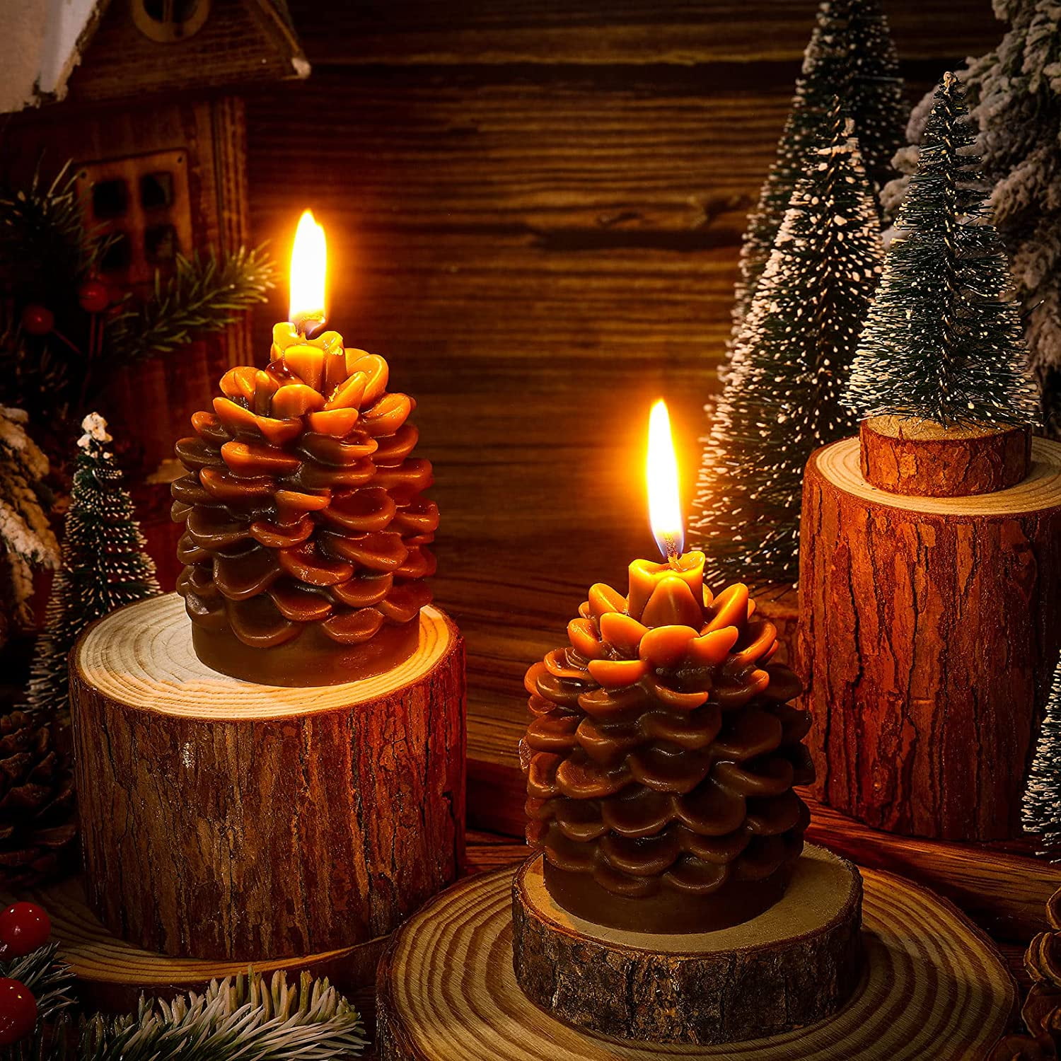 Christmas Scented Candles Gift Tree Shaped Candle for Home Aromatherapy