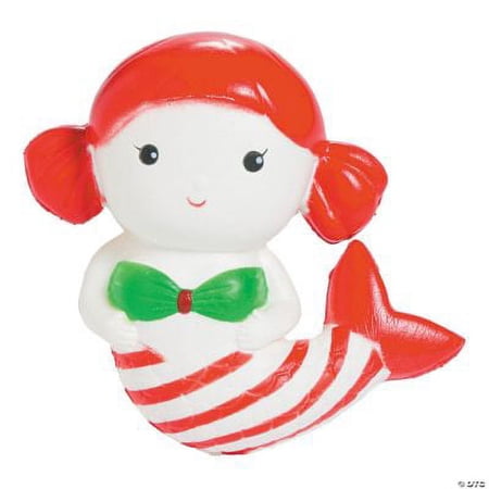 Christmas Scented Mermaid Squishie, Toys, Balls, Christmas, 1 Piece
