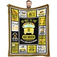 thumbnail image 1 of Christmas School Bus Driver Gifts for Men, Bus Driver Appreciation Gifts for Men, Xmas Gift for School Bus Drivers Throw Blanket 50x60, Bus Drivers End of Year Gifts/Thank You Gifts for Men, 1 of 6