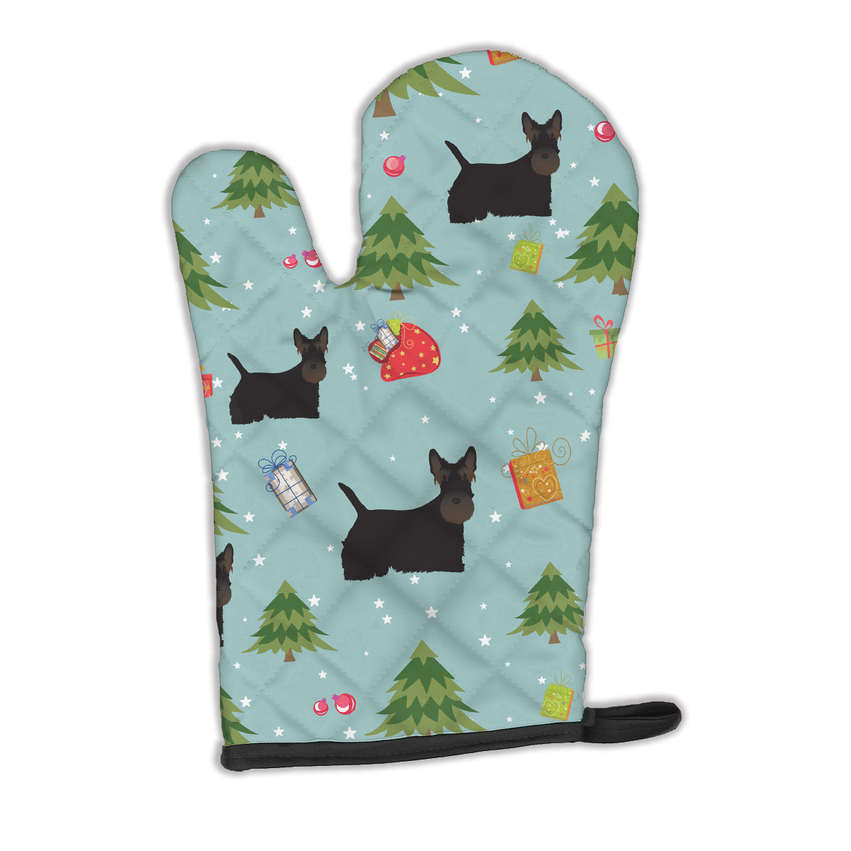 Christmas Scottish Terrier Oven Mitt