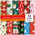 thumbnail image 1 of Christmas Scrapbook Paper Set, Themed Patterns for DIY Craft and Card Making, Holiday Supplies for Christmas Decorations and Gifts, 1 of 5