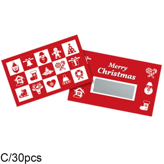 Christmas Scratch Card, Santa Surprise Present Reveal, Secret Message Card, Reveal Scratch Personalised Sc To Card, Surprise