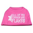 thumbnail image 1 of All my friends are Flakes Screen Print Shirt Bright Pink L (14), 1 of 10