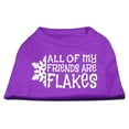 thumbnail image 1 of Christmas Screenprinted Dog Shirt, "All My Friends Are Flakes", 1 of 11