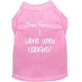 thumbnail image 1 of Christmas Screenprinted Dog Shirt, "Dear Santa, I Went With Naughty", 1 of 11