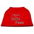 thumbnail image 1 of Christmas Screenprinted Dog Shirt, "I Believe In Santa Paws", 1 of 11