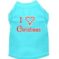 thumbnail image 1 of Christmas Screenprinted Dog Shirt, "I Heart Christmas", 1 of 10