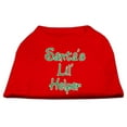 thumbnail image 1 of Christmas Screenprinted Dog Shirt, "Santa's Lil Helper", 1 of 9