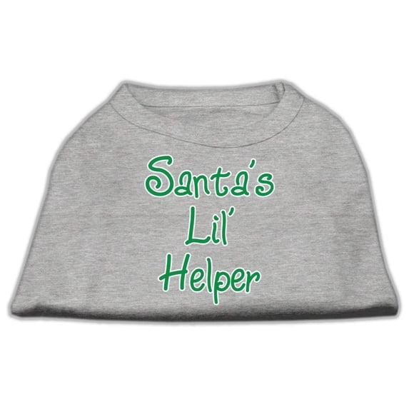 Christmas Screenprinted Dog Shirt, "Santa's Lil Helper"