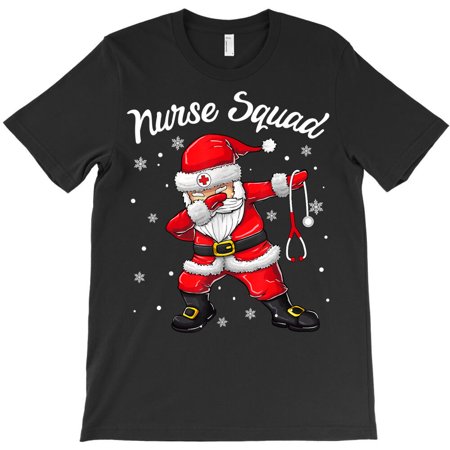 Christmas Scrub Tops Women Dabbing Saint Nicholas Scrubs Nurse Squad Themed Holiday - Machine Washable G35226 Unisex T-Shirt, Up to Size 5XL