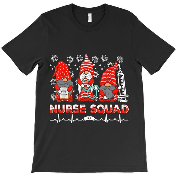Christmas Scrub Tops Women Saint Nicholas Squad Scrubs Nurse Squad Themed Holiday - Eco-friendly InkPerfect for Any Occasion G35225 Unisex T-Shirt, Up to Size 5XL