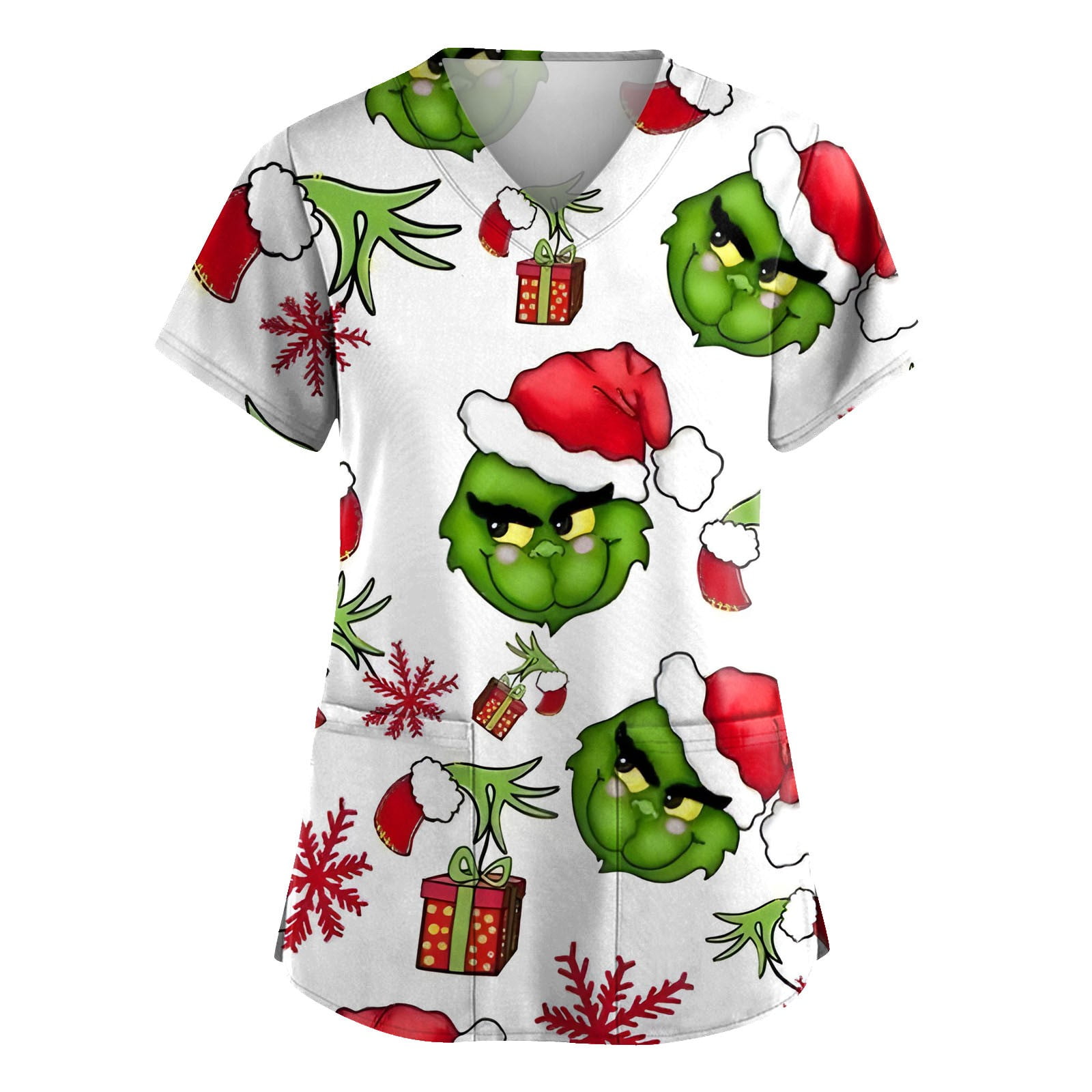 Christmas Scrubs Tops for Women, Women