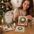 thumbnail image 1 of Christmas Sea Glass Art Kit for Adults & Beginners (Wreath) DIY Mosaic Craft Kit, Holiday Handmade Artwork Set, Santa Christmas Decor & Creative Craft Gift, 1 of 7