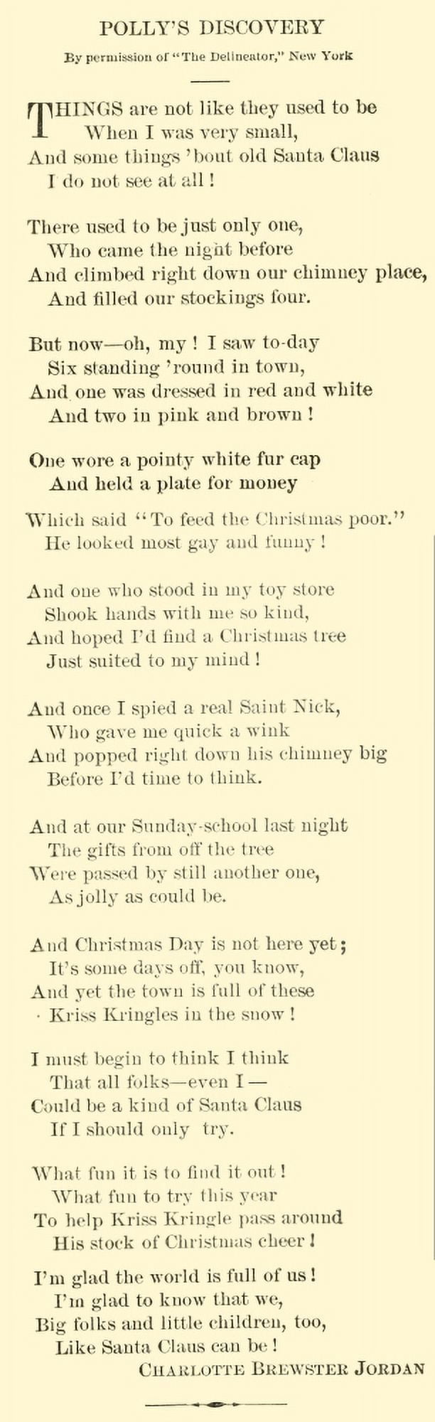 Christmas Selections 1906 Pollys Discovery Canvas Art - CB Jordan (18 x 24)