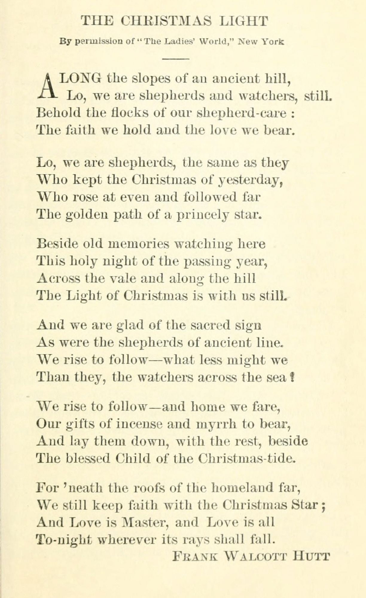 Christmas Selections 1906 The Christmas Light Canvas Art - FW Hutt (24 x 36)