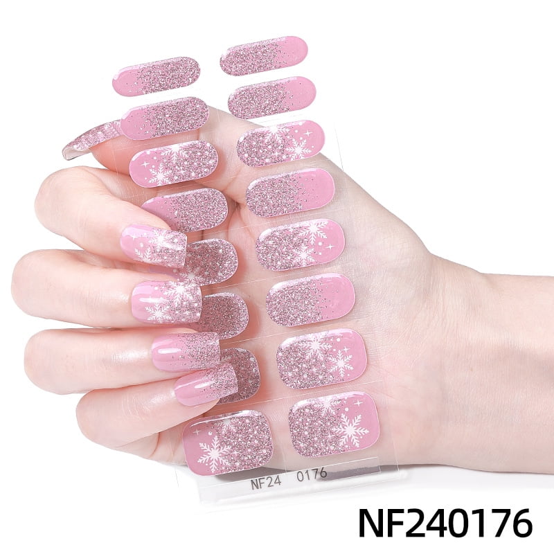 Christmas Semi-Curing Gel Nail Art Waterproof Cartoon Children's Cute 3D Nail Art Stickers - NF250176