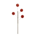 thumbnail image 1 of Christmas Sequin Ball Ornament Pick 15.7in, Plastic & Foam Decorative Stem in Red Gold Silver Green Pink, Holiday Decoration for Wreath, Garland, Tree, or Centerpiece, 1 of 5
