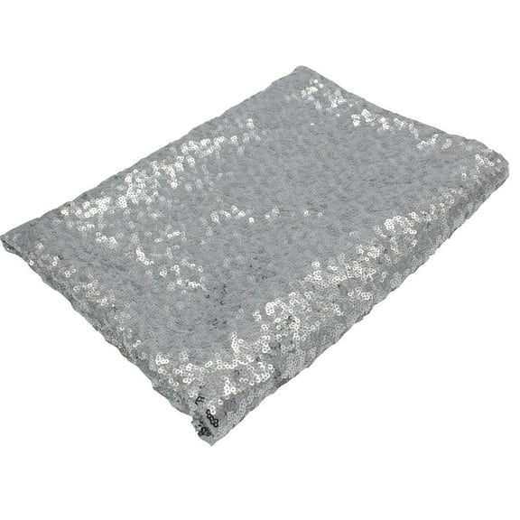 Christmas Sequin Tablecloth 59"x39" – Sparkly Rectangular Table Cover for Holiday Parties, Wedding, Dessert Table, Photo Backdrop – Reusable Polyester Fabric