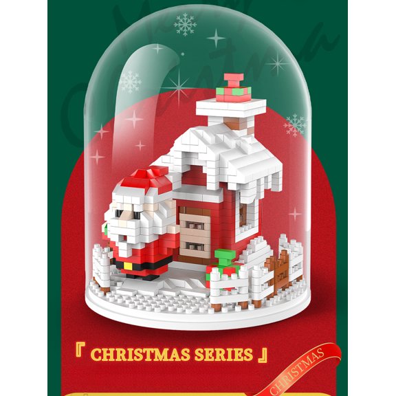 Christmas Santa Claus Building Blocks Kit - 818 Pieces Tabletop Santa Claus, Building Toys, Christmas Decor, Novel Toy Set, Stocking Stuffers for Kids & Adults