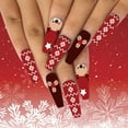 thumbnail image 1 of Christmas Series Nail Stickers Fashion Full Cover Decorative Transfer Designs Holiday Accessories for Women Girls DIY Manicure, 1 of 6