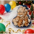 thumbnail image 1 of Christmas Serving Tray, Christmas Cookie Box with Lid, Cute Holiday Gingerbread Man Snowflake Tree Storage Container for Snacks, Candy, 1 of 3