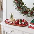 thumbnail image 1 of Christmas Serving Tray, Printed Holiday Scene Within a Narrow Rectangular Profile for Kitchen Dining Room Entryway or Vanity, 9" x 4" x 1", 1 of 6