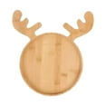 thumbnail image 1 of Christmas Serving Tray, Reindeer Shape Charcuterie Board, Bamboo Serving Platter Dish for Holiday Party Food Tray for Cheese Snack Fruit 10.2 x 8.66 x 0.66 Inches, 1 of 6